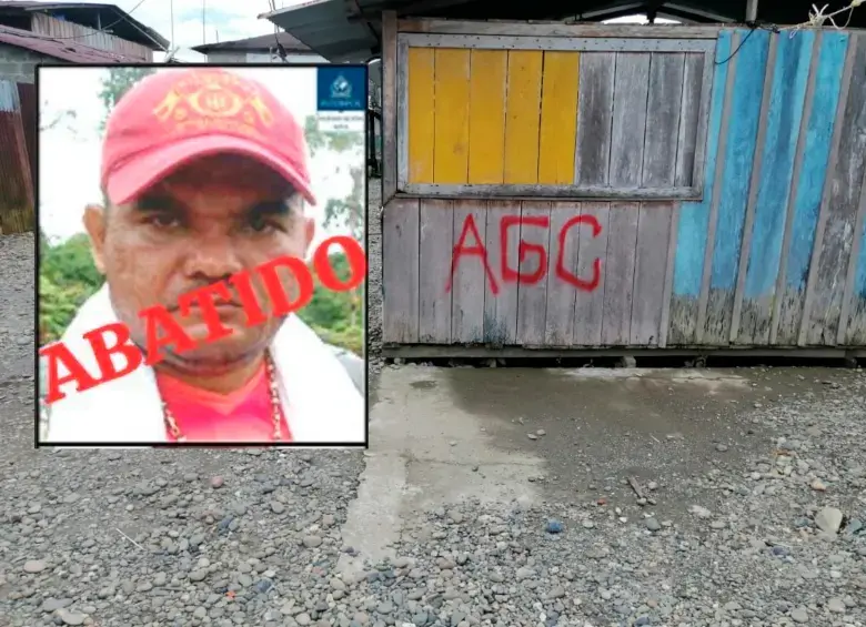 Santander Franco Jiménez, un alto cabecilla del Clan del Golfo, fue abatido en el municipio de El Dovio, Valle del Cauca. FOTO: Cortesía y Colprensa