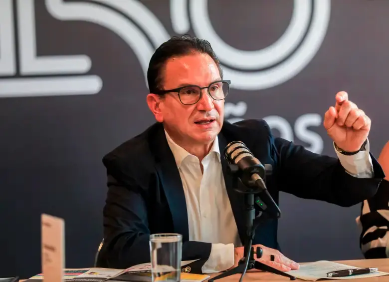 Juan Carlos Mora, presidente de Bancolombia, dijo que con los datos del primer trimestre se culmina un capítulo más en los 150 años de historia del banco. FOTO ESNEYDER GUTIÉRREZ