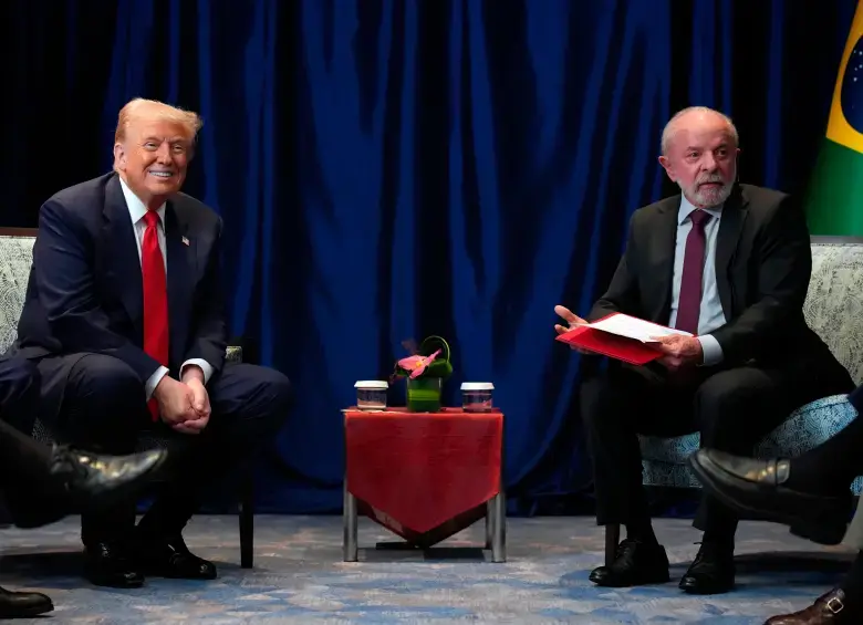 Lula y Trump se reunieron en octubre de 2025 en medio de una crisis diplomática entre ambos. FOTO: GETTY.