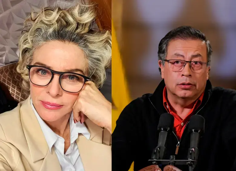 Margarita Rosa de Francisco criticó el liderazgo de Gustavo Petro y aseguró que no volverá a defender públicamente a un político. Foto: redes sociales @margaritarosa.defrancisco y Presidencia