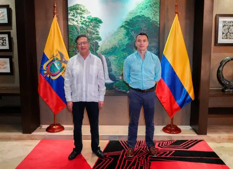 Las relaciones entre Colombia y Ecuador se reanudaron tras meses de tensión de ambos países. FOTO: Presidencia.