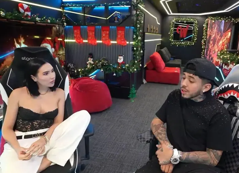 El reencuentro entre Aida Victoria Merlano y Westcol superó las 700 mil visualizaciones en un stream en vivo el 1 de enero de 2026. FOTO: captura de pantalla.
