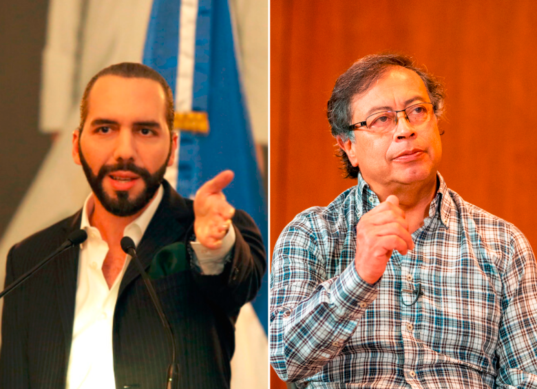 El presidente de El Salvador, Nayib Bukele trinó haciéndole guiño al escándalo que enfrenta el presidente Gustavo Petro. FOTO: Colprensa