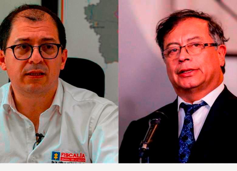 El fiscal general, Francisco Barbosa, y el presidente, Gustavo Petro, se enfrentaron por el decreto sobre porte de estupefacientes. FOTO: CORTESÍA