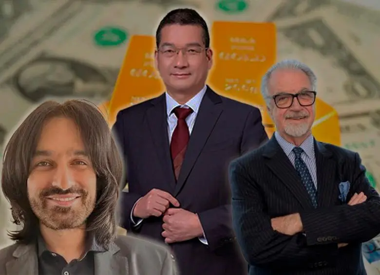 De izquierda a derecha: Vikram Sodhi, gerente y cofundador de Sun Valley Investments; Zou Laichang, presidente de la junta directiva de Zijin; y Neil Woodyer, presidente y director ejecutivo de Aris Mining. FOTO CORTESÍA