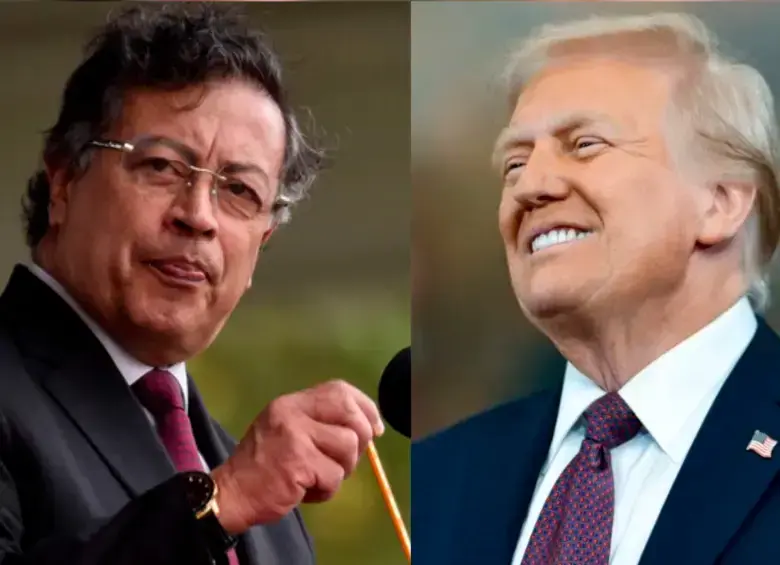 Presidente Gustavo Petro y presidente Donald Trump. Foto: Colprensa