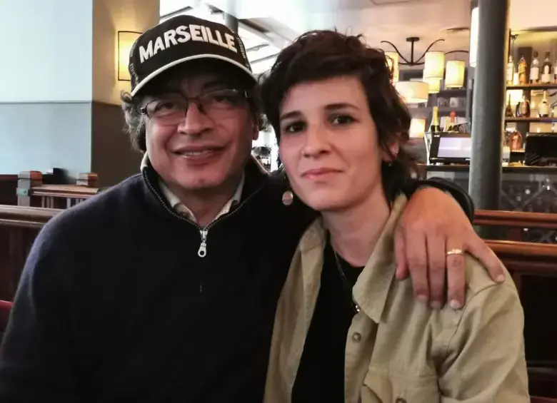 Támara Ospina Posse junto a Petro. Foto: cortesía