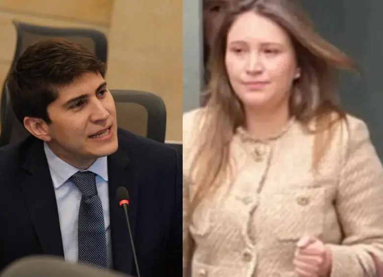 Wadith Manzur, congresista capturado por caso UNGRD, y María Alejandra Benavides, la testigo estrella de la Fiscalía en ese proceso. Fotos: Colprensa y tomada de video