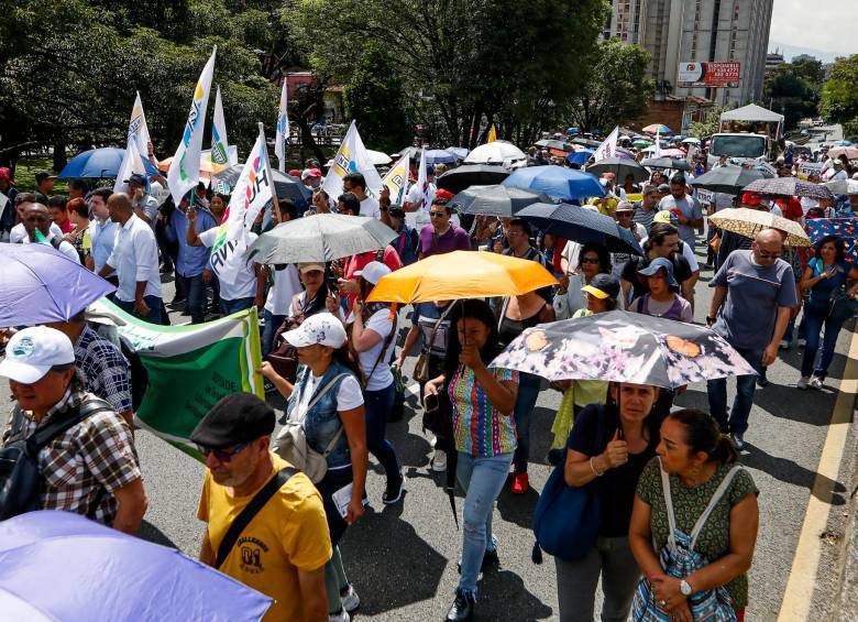 El presidente Gustavo Petro convocó a una nueva movilización ciudadana en el país, llamada ‘Marcha por la vida’ para este 27 de septiembre. FOTO: MANUEL SALDARRIAGA 