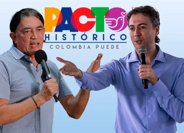 Gustavo Bolívar y Daniel Quintero tienen fuertes diferencias políticas a pesar de pertenecer a la misma coalición. Foto: El Colombiano.