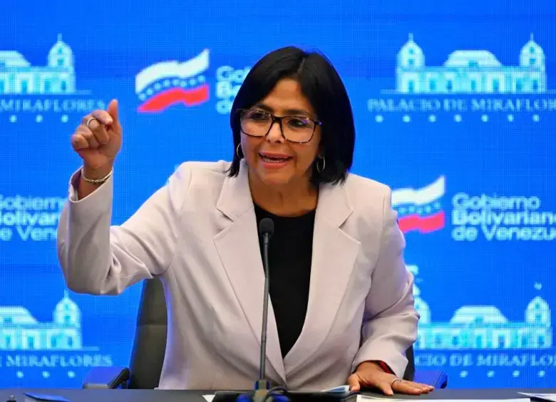 Delcy Rodríguez rechazó la captura de Maduro y la calificó como “un secuestro”. FOTO: GETTY.