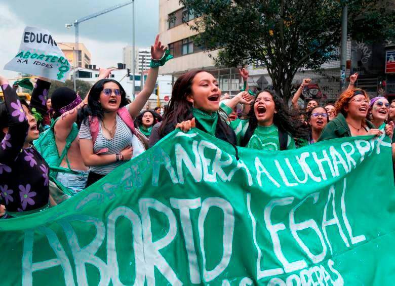 Manifestación pro aborto en Latinoamérica. FOTO: COLPRENSA