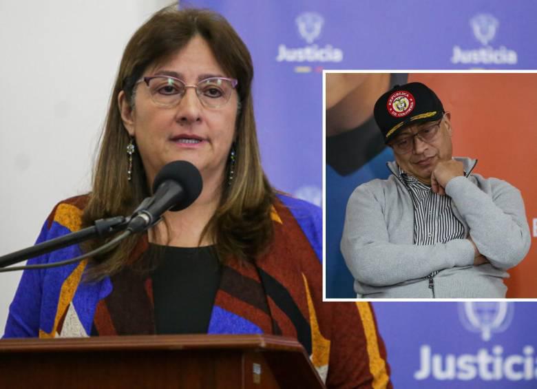 La ministra de Justicia, Ángela María Buitrago, aclaró que solo un juez puede decidir sobre la situación jurídica de Epa Colombia, respondiendo así a la solicitud del presidente Gustavo Petro. FOTO: Colprensa