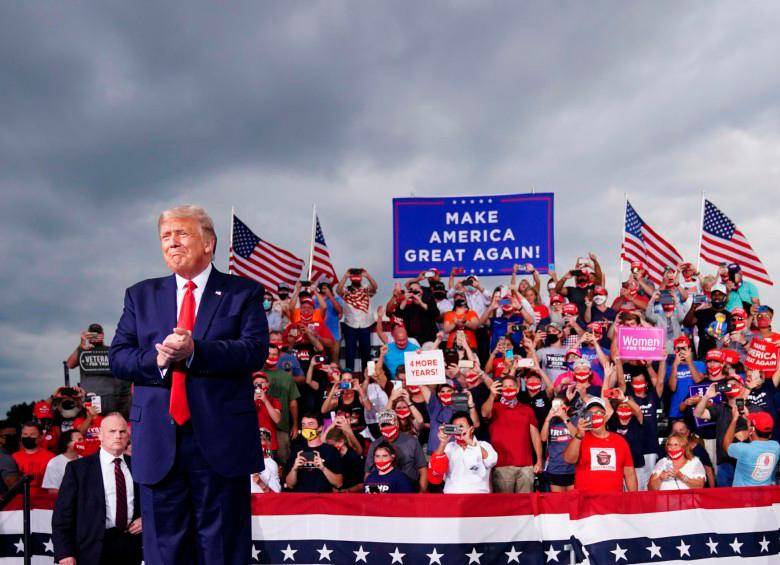 Donald Trump tiene gran reconocimiento entre los votantes republicanos. 56% de ellos le darían su apoyo. FOTO AFP