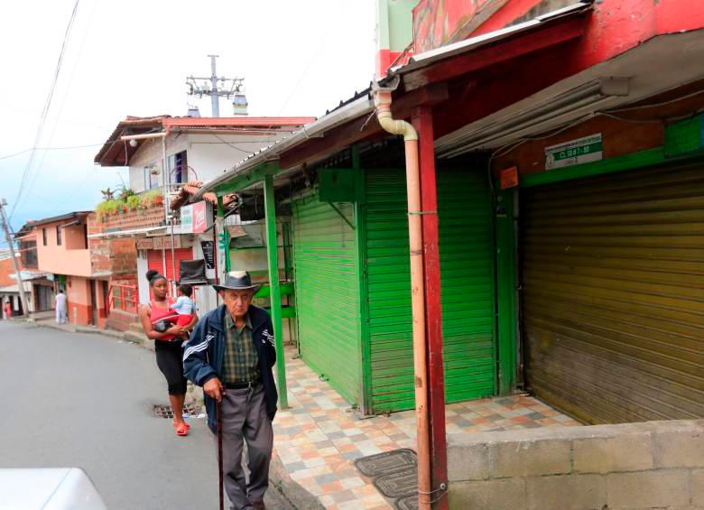 Así se vieron las calles y los negocios en la tarde del jueves. Foto: Edwin Bustamante. 