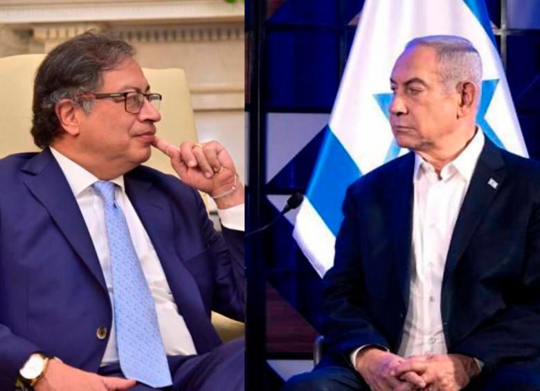 El presidente de Colombia, Gustavo Petro, ha calificado como un genocidio la manera en la que el primer ministro de Israel, Benjamín Netanyahu, ha manejado el conflicto con Hamás en la Franja de Gaza. FOTO: PRESIDENCIA Y AFP