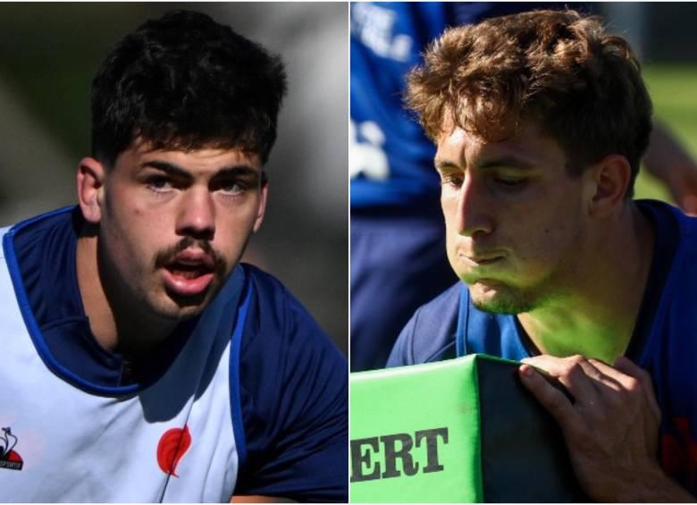 Los dos jóvenes deportistas franceses en medio de un entrenamiento en Francia con la selección. FOTO: AFP