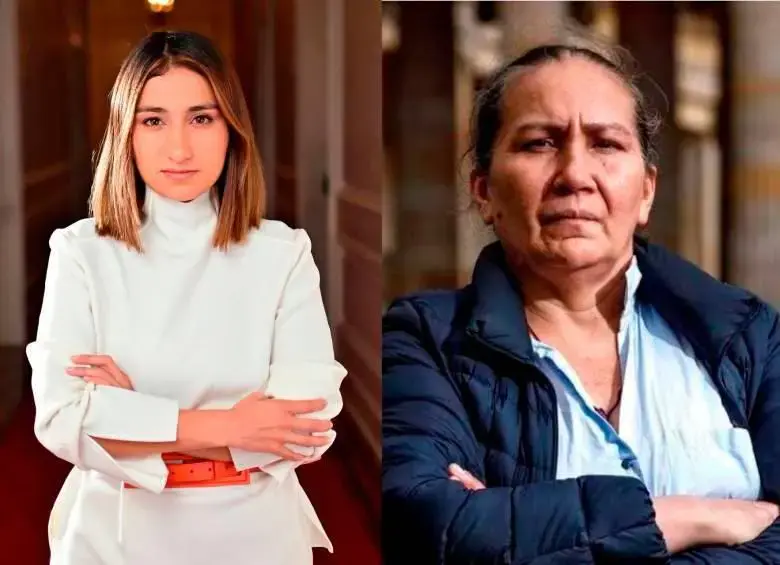 Avance en el caso de Marelbys Meza (der.), quien había sido sometida a presiones ilegales por presuntas órdenes de Laura Sarabia. FOTOS: Cortesía