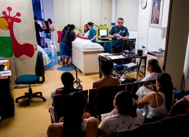 Niños y niñas han sido los más afectados por el pico respiratorio que está atravesando Colombia. FOTO: JULIO HERRERA