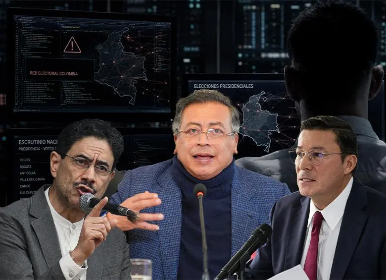 El registrador Penagos citó a una reunión a los partidos políticos, órganos de control y misiones de observación electoral y allí todos pudieron constatar, con respaldo técnico, que ni los software ni el censo electoral fueron modificados el pasado 26 de pasado como dijo Petro. FOTO El Colombiano