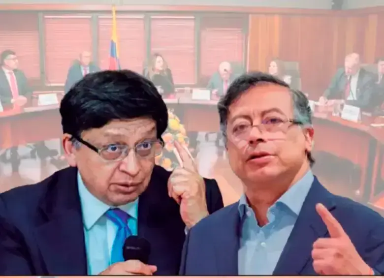 Jorge Enrique Ibáñez Najar, presidente de la Corte Constitucional, se declaró impedido en el voto de la emergencia económica. FOTOS: Colprensa y Presidencia 