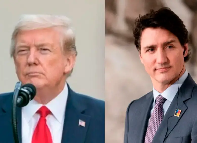 El presidente estadounidense, Donald Trump (izq.) mantiene la presión sobre sus principales socios comerciales como el primer ministro canadiense, Justin Trudeau. FOTOS: Colprensa y Europa Press