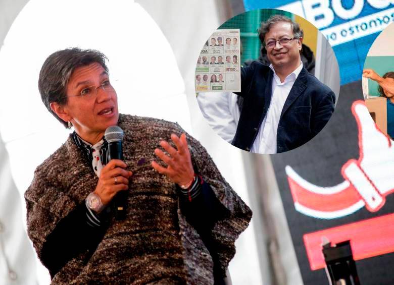 Claudia López también había apoyado a Gustavo Petro en su aspiración presidencial del 2018. FOTOS: Colprensa 