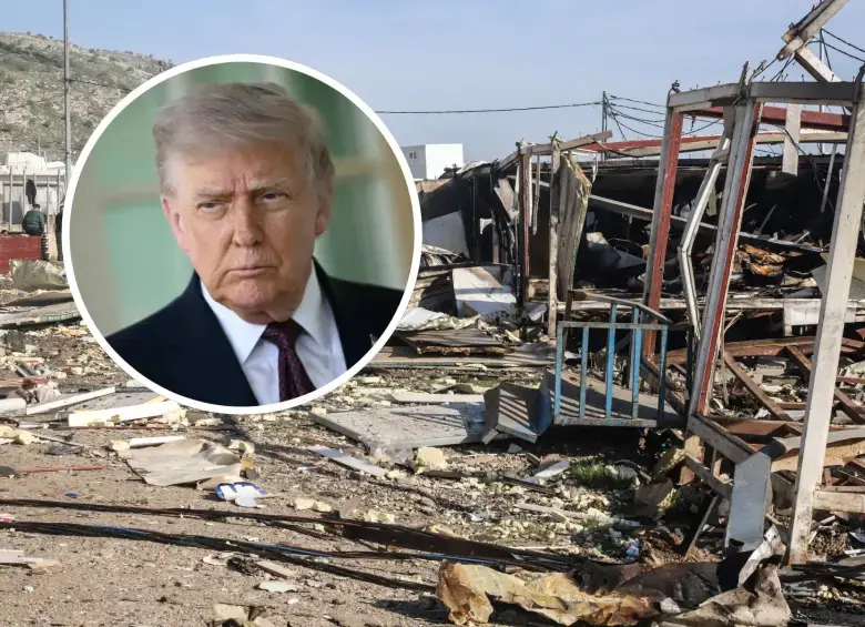 Trump asegura tener “todo el tiempo del mundo” para negociar la paz, mientras refuerza la presión militar con un tercer portaaviones en la región. Foto: Getty y AFP