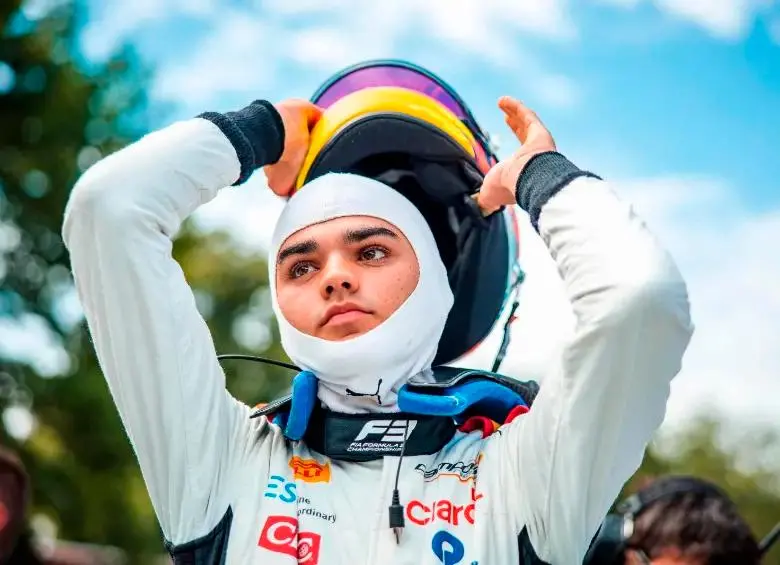 Sebastián Montoya es 14° en la clasificación general de la F2 con tres puntos. FOTO: AFP