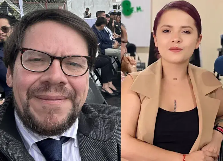 A la izquierda el exviceministro del Interior, Diego Cancino; a la derecha la denunciante, la funcionaria de ese ministerio, Viviana Vargas. FOTOS: REDES SOCIALES.