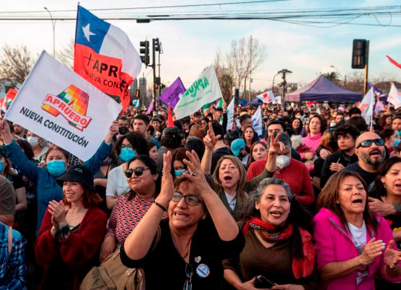 Desde las protestas de 2019, en Chile empezó un largo proceso para cambiar la constitución. FOTO GETTY