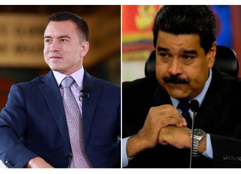 El presidente de Ecuador, Daniel Noboa, marca distancia con Nicolás Maduro ante una posible disputa migratoria entre Estados Unidos y Venezuela. FOTO: XINHUA | AFP