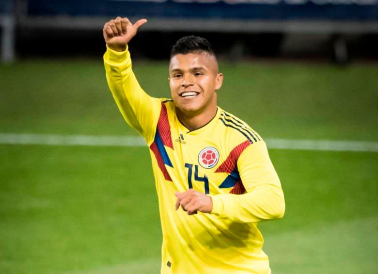 Juan Camilo “El Cucho” Hernández es el llamado a ser referente del seleccionado nacional en el amistoso contra los mexicanos. El pereirano ya anotó con la Tricolor. Lo hizo el 16 de octubre de 2018 en un partido preparatorio contra Costa Rica. FOTO: GETTY 