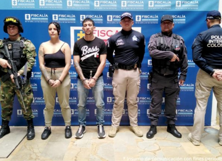 Yeiron Alexis Vidal Castaño y Evelyn Julieth Ospina Castaño, principales sospechosos del crimen. Foto: Fiscalía General de la Nación