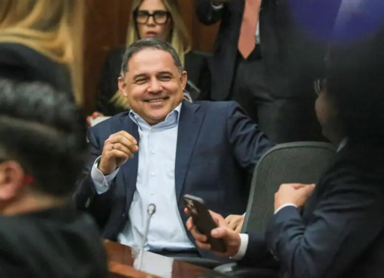 Honorio Henríquez fue elegido como el nuevo presidente del Congreso. FOTO: Colprensa