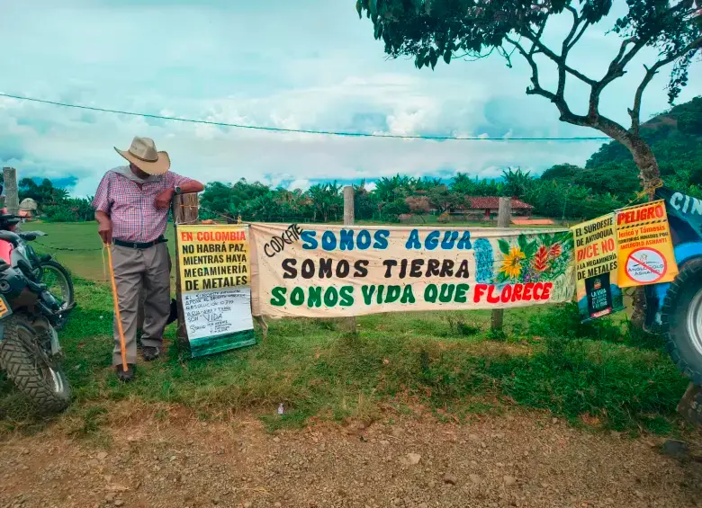 Los once imputados son campesinos residentes en la zona de impacto del proyecto minero Quebradona. FOTO: Cortesía Conexión Sur