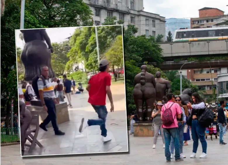 El concejal de Medellín Alejandro Arias García fue víctima de robo en la Plaza Botero de Medellín. FOTO: Cortesía y Archivo