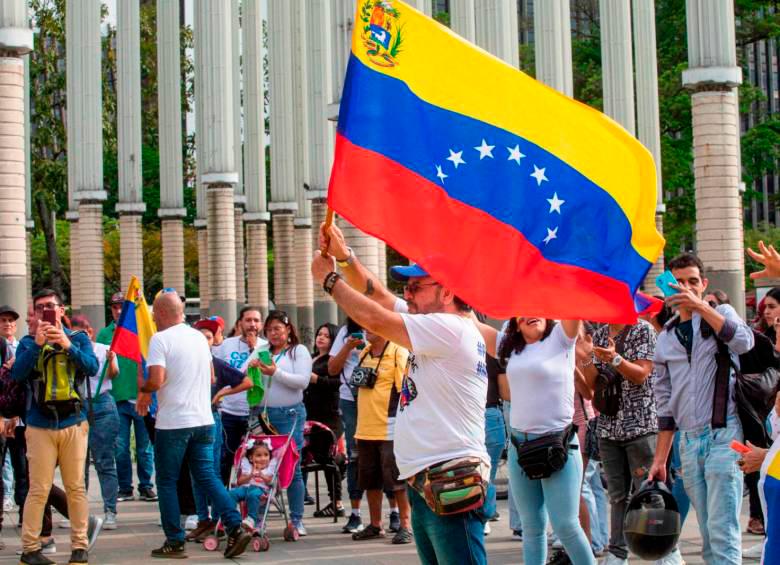 Ya en varias ocasiones los venezolanos han usado el Parque de las Luces como sitio de concentración. FOTO ESNEYDER GUTIÉRREZ