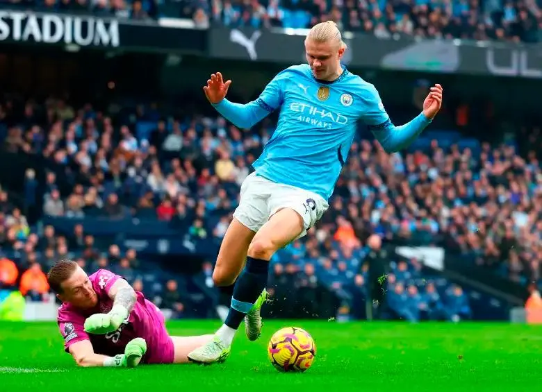Erling Haaland es la principal arma en ataque del conjunto dirigido por Pep Guardiola. FOTO: GETTY