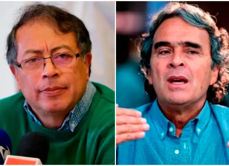 El presidente Gustavo Petro y el precandidato presidencial, Sergio Fajardo. FOTO ARCHIVO