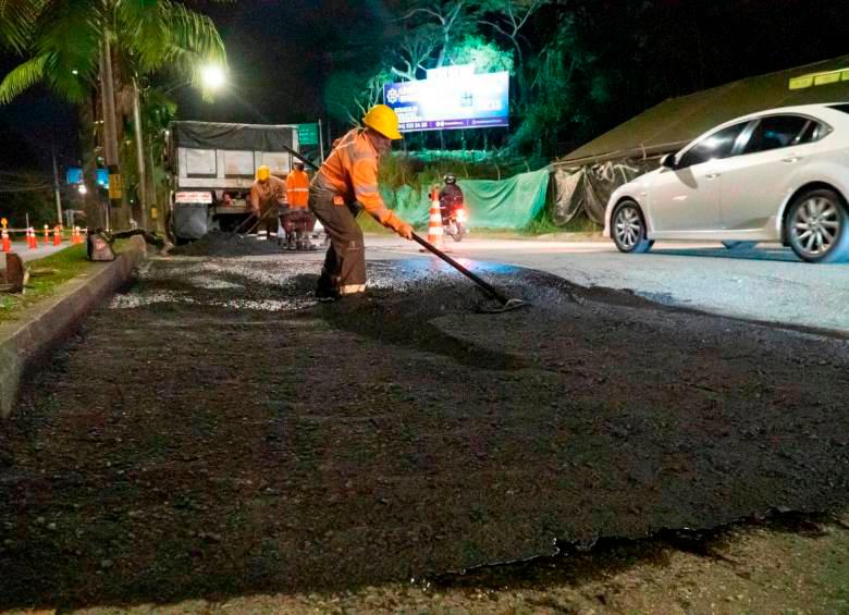 Las Palmas tendrá cierres nocturnos hasta diciembre por arreglos en la vía. FOTO: CORTESÍA