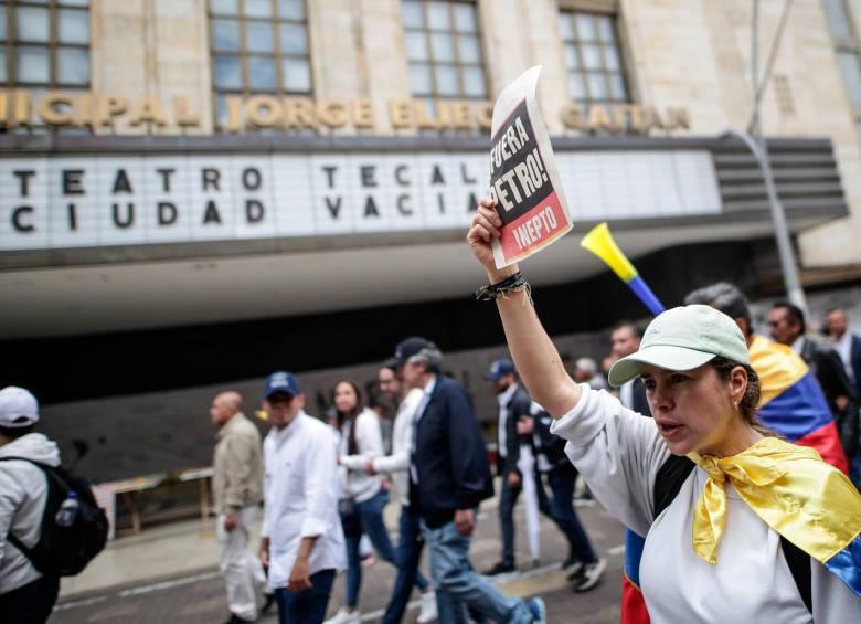 Los promotores de la marcha esperan que la del domingo sea masiva, mientras que el Gobierno no ha logrado convocar en los últimos días. Foto: COLPRENSA.