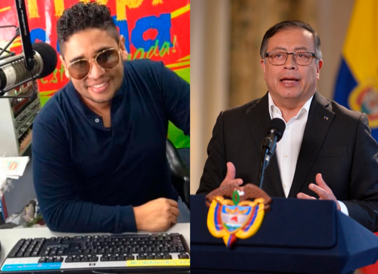 El locutor de Tropicana llamó a Gustavo Petro un “narcotraficante” y “bandido” en plena emisión. FOTO: REDES SOCIALES / COLPRENSA
