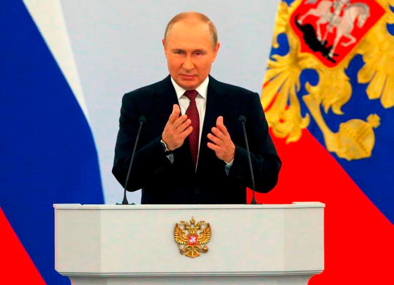 El gobierno ruso asegura que el ataque iba dirigido contra la vida del presidente Vladimir Putin. FOTO GETTY