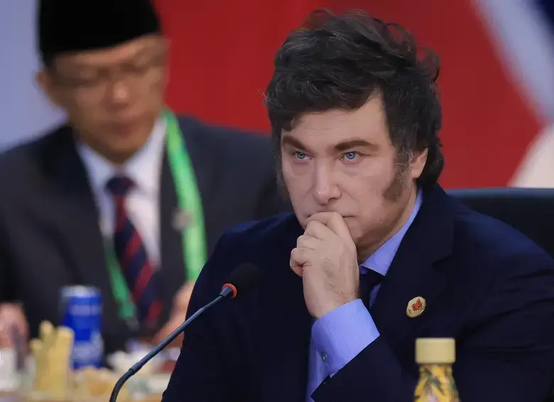 Javier Milei, presidente de Argentina. FOTO: GETTY