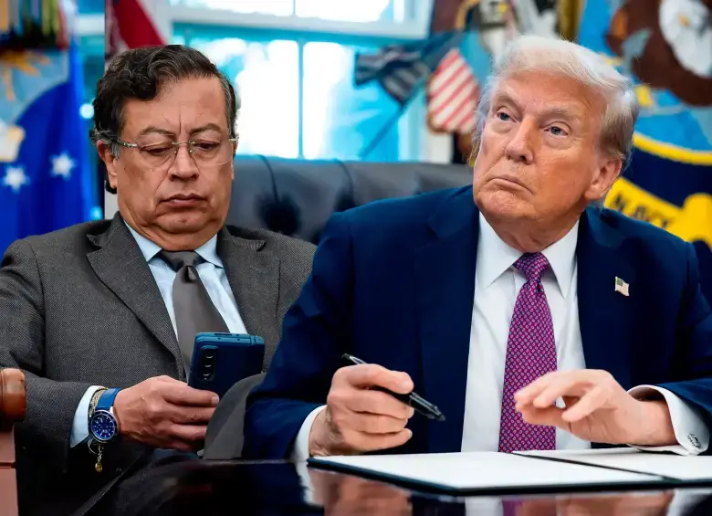 Gustavo Petro y Donald Trump han protagonizado episodios de disputa desde principios de 2025.. Fotos: AFP y Presidencia 