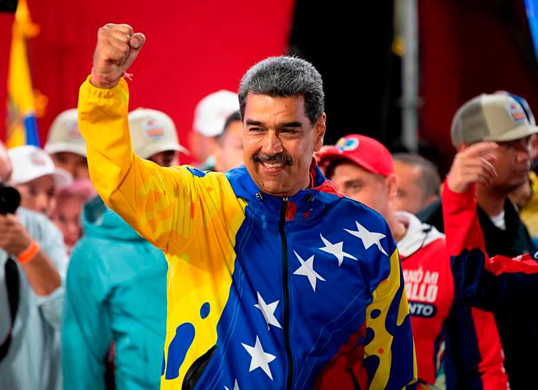 La cuestionada victoria de Nicolás Maduro por seis años más en Venezuela tiene sumido al país en una inestabilidad política. FOTO GETTY. 