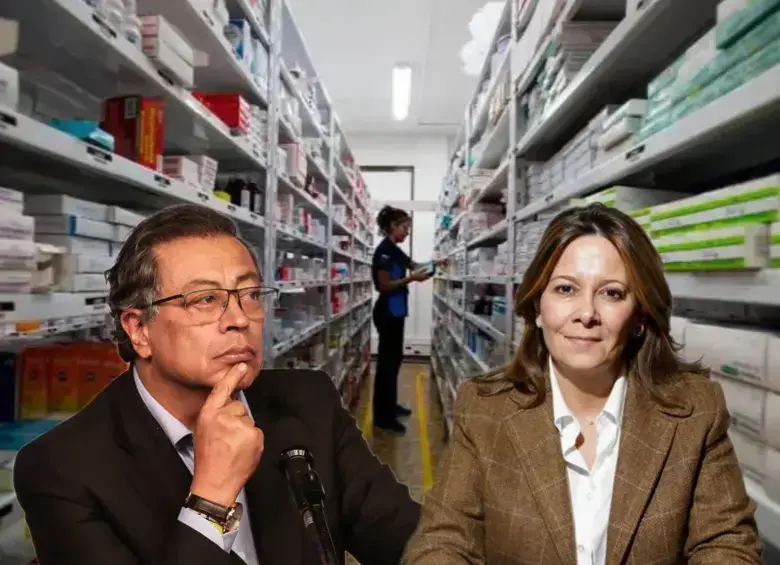 El presidente saliente Gustavo Petro se mostró inconforme con el nombramiento de Ana María Vesga como ministra de Salud. FOTOS: EL COLOMBIANO y Colprensa