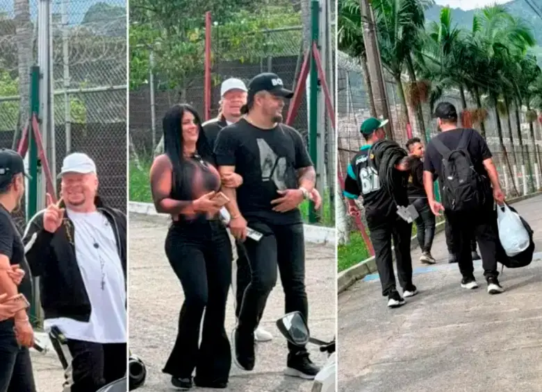 Imágenes previas a la parranda vallenata en la Cárcel de Alta Seguridad de Itagüí con los jefes de las bandas delincuenciales de Medellín. FOTO CORTESÍA CLAUDIA CARRASQUILLA