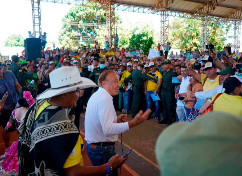 Rodolfo Hernández visitó Vichada el pasado 7 de junio. FOTO LIGA DE GOBERNANTES ANTICORRUPCIÓN